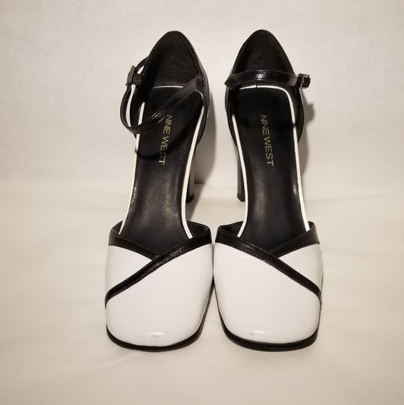 Black & White Nine West Heels - Picture 1 of 3